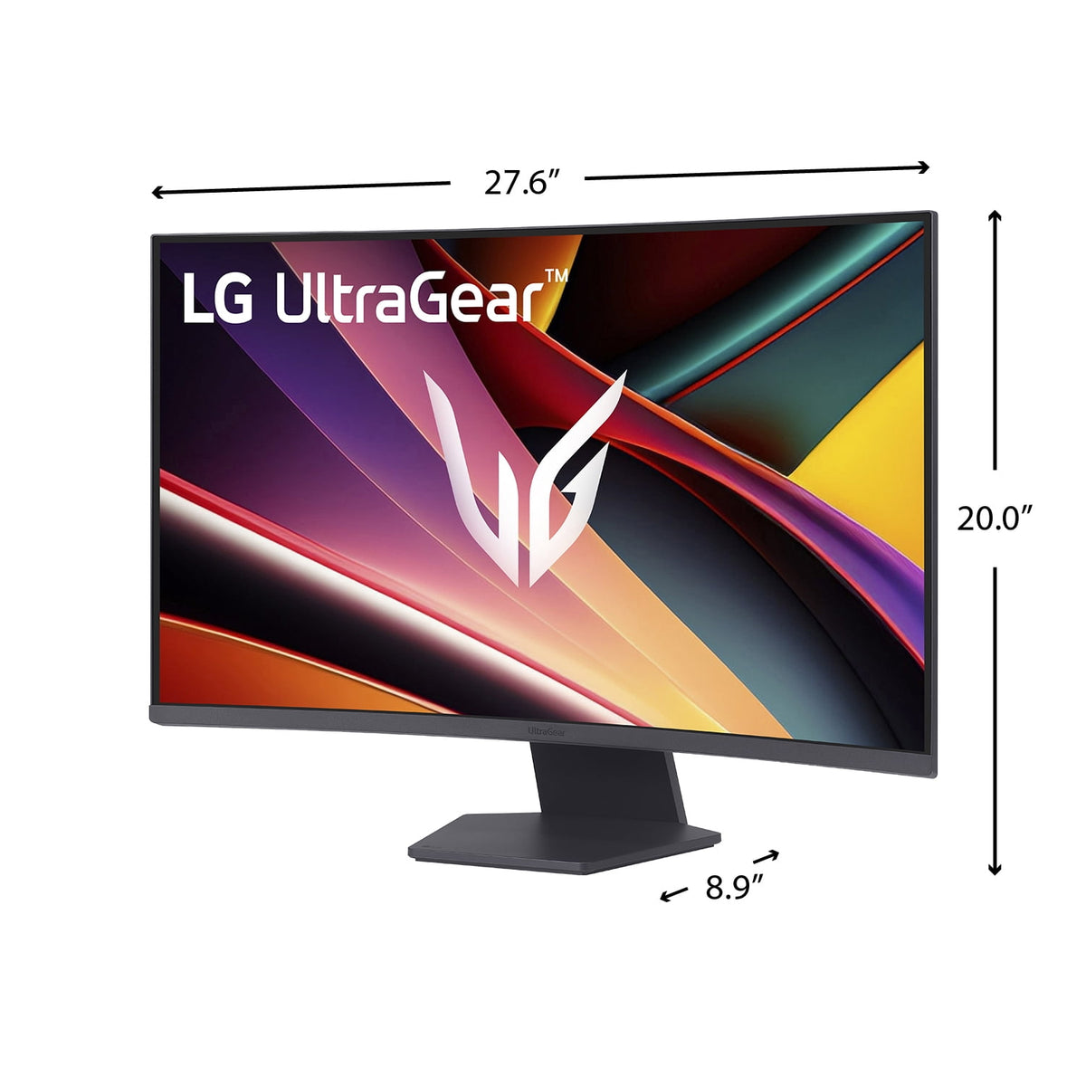 LG 32" UltraGear QHD 1440p AMD FreeSync Curved Gaming Monitor, 180Hz, 1ms, Black, 32G60WA-B