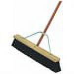 DQB Industries Push Broom Garage - Stiff Polypropylene Bristles, Wood Handle - 24 In. x 60 In. — Residential Use, Standard Application