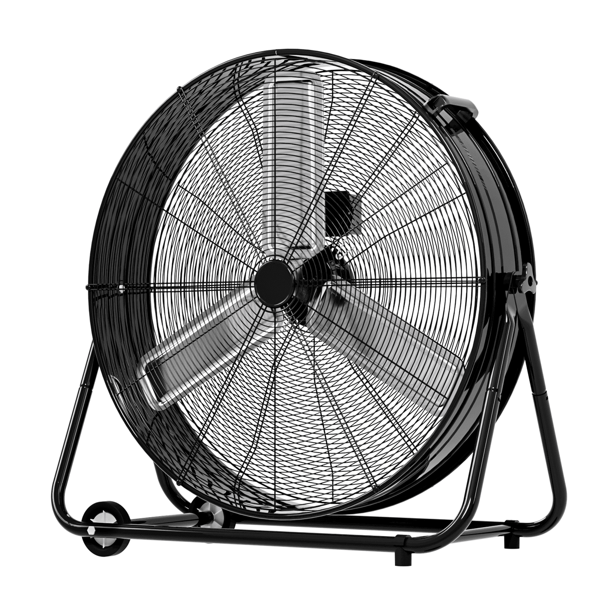 Rocyis 30 Inch Industrial High Velocity Drum Fan - 3 Speed 13000 CFM Air Circulation High Velocity Fan for Factory, Warehouse, and Commercial (Black)