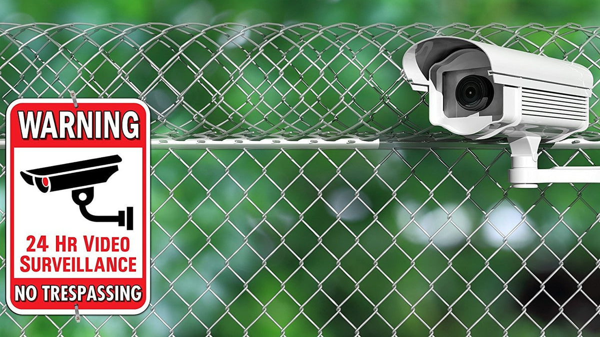 Signs Authority 24-h Video Rectangle Surveillance Warning Sign