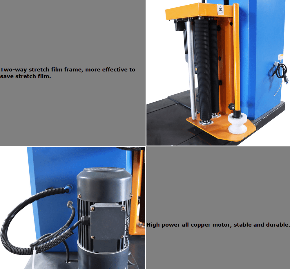 Automatic Pallet Wrapping Machine Industrial Shrink Wrap Commercial 110V