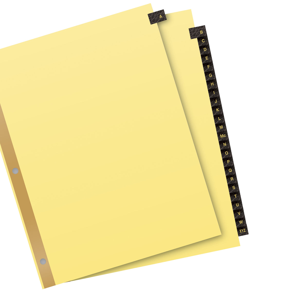 Avery A-Z Dividers, 25-Tab Set, Leather Tabs, 1 Set (11350)