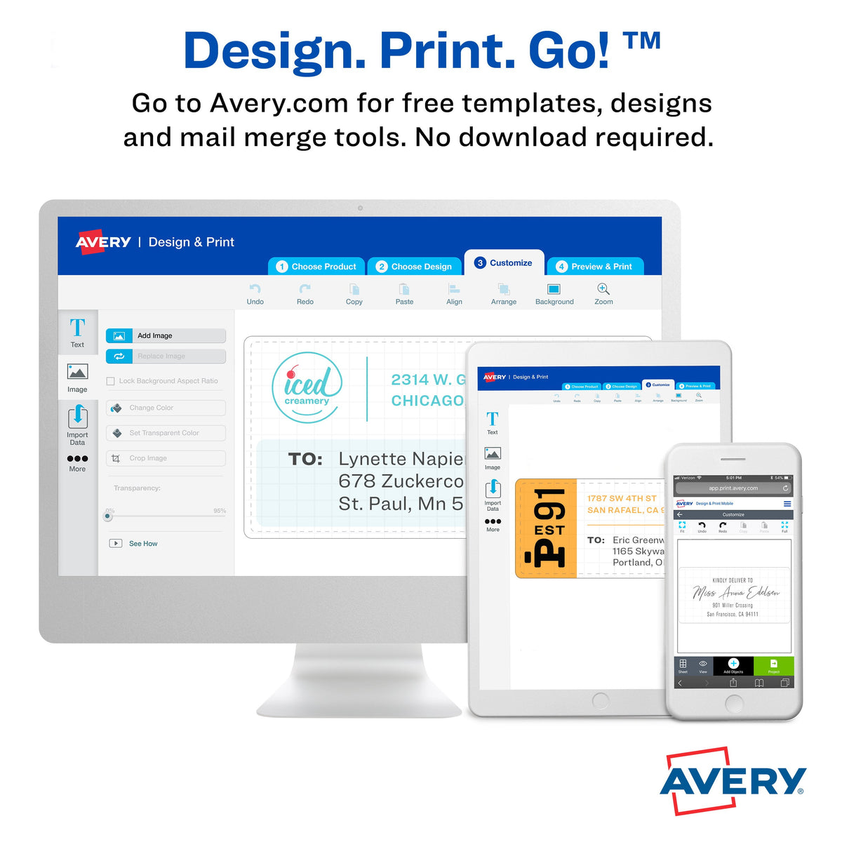 Avery Heavy Duty View Binder, 1", White, Slant Ring, One-Touch, 250 Sheet Capacity, 1 Binder