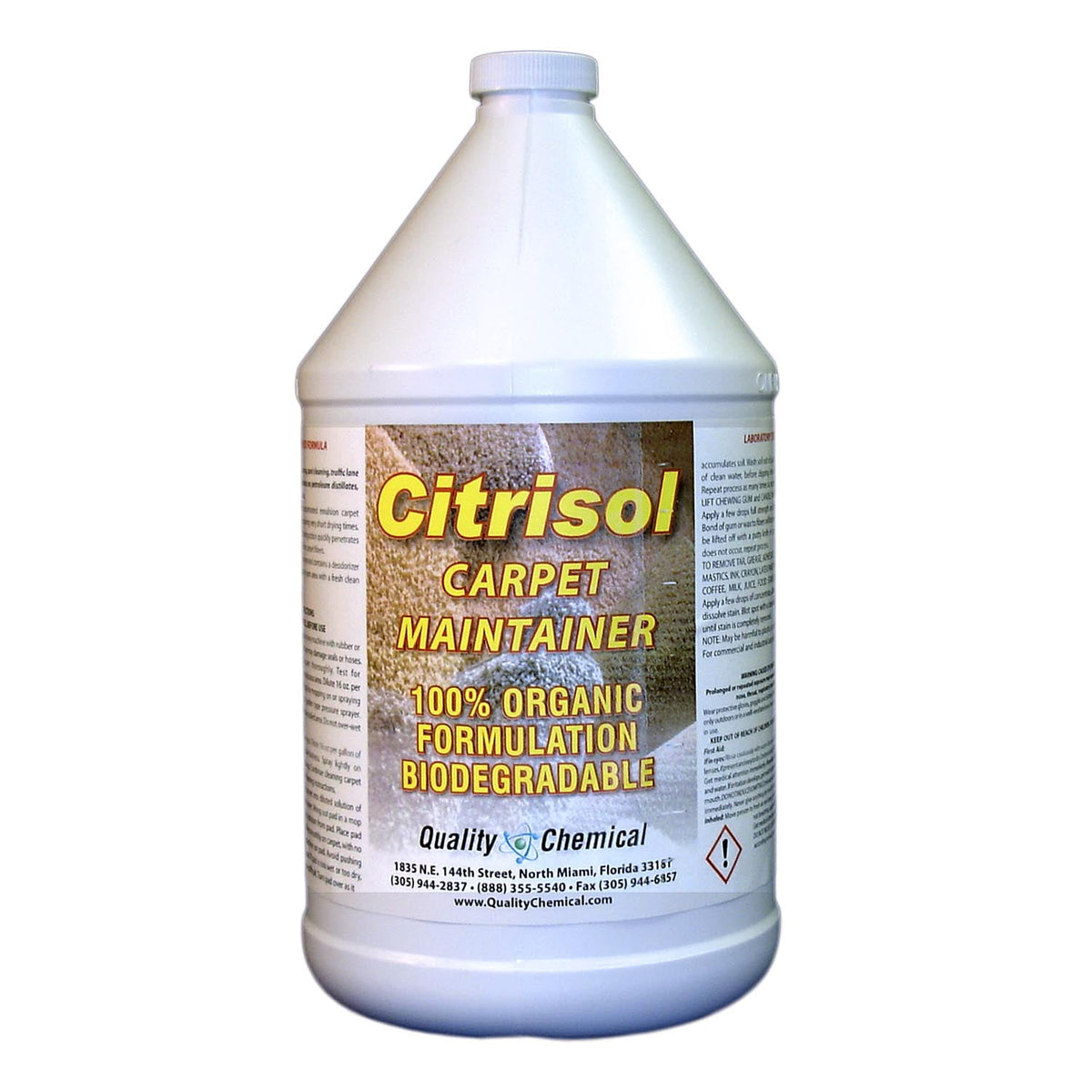 Citrisol Commercial Carpet Maintainer, Pre-spray or Spotter - 1 gallon (128 oz.)