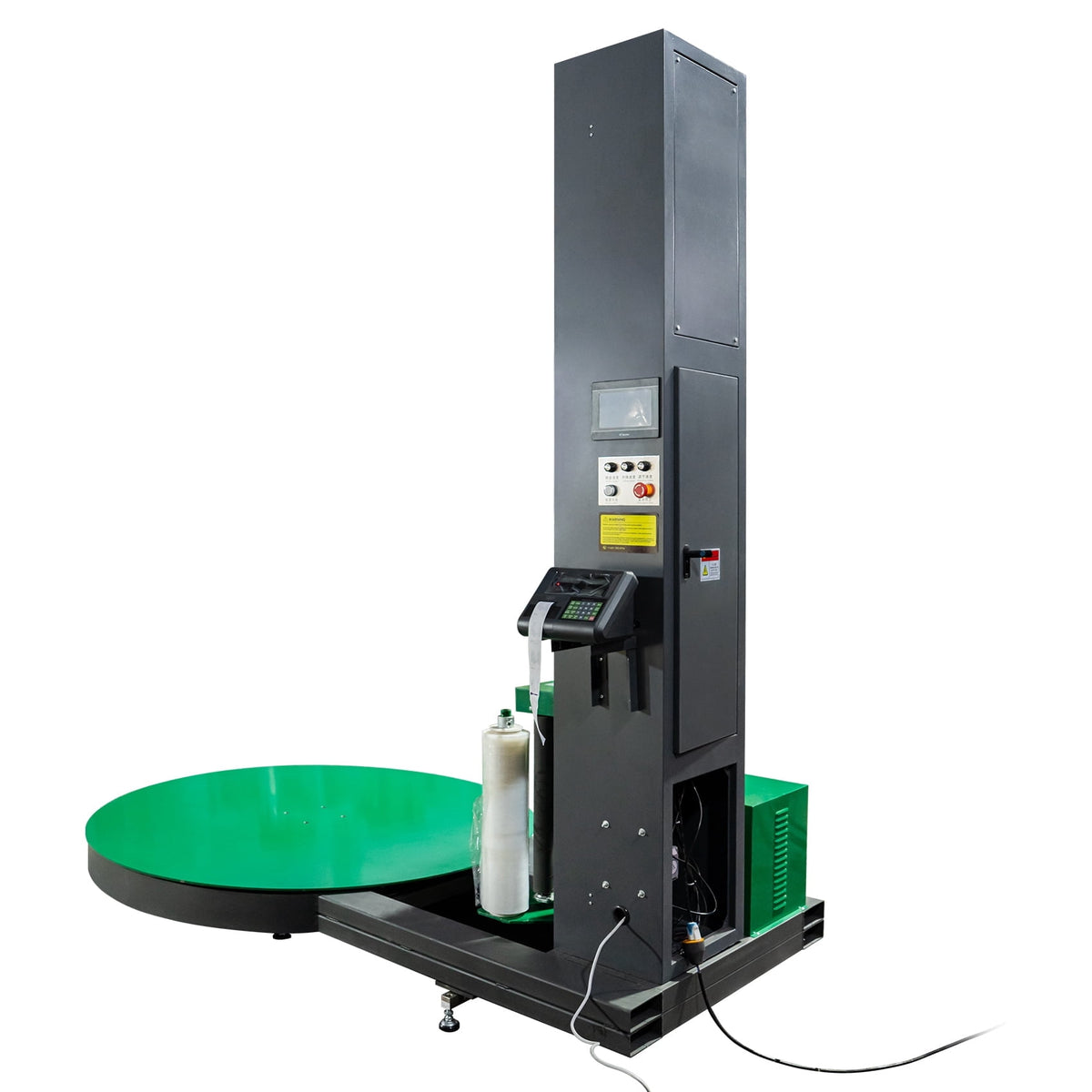 HPDMC Industrial Pallet Wrapping Machine - Heavy-Duty Automatic Turntable Stretch Wrapper - 65" Diameter, 4400 lbs Capacity, 110V
