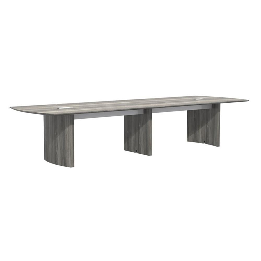 Mayline Medina Series 12' Conference Table in Gray Steel Laminate