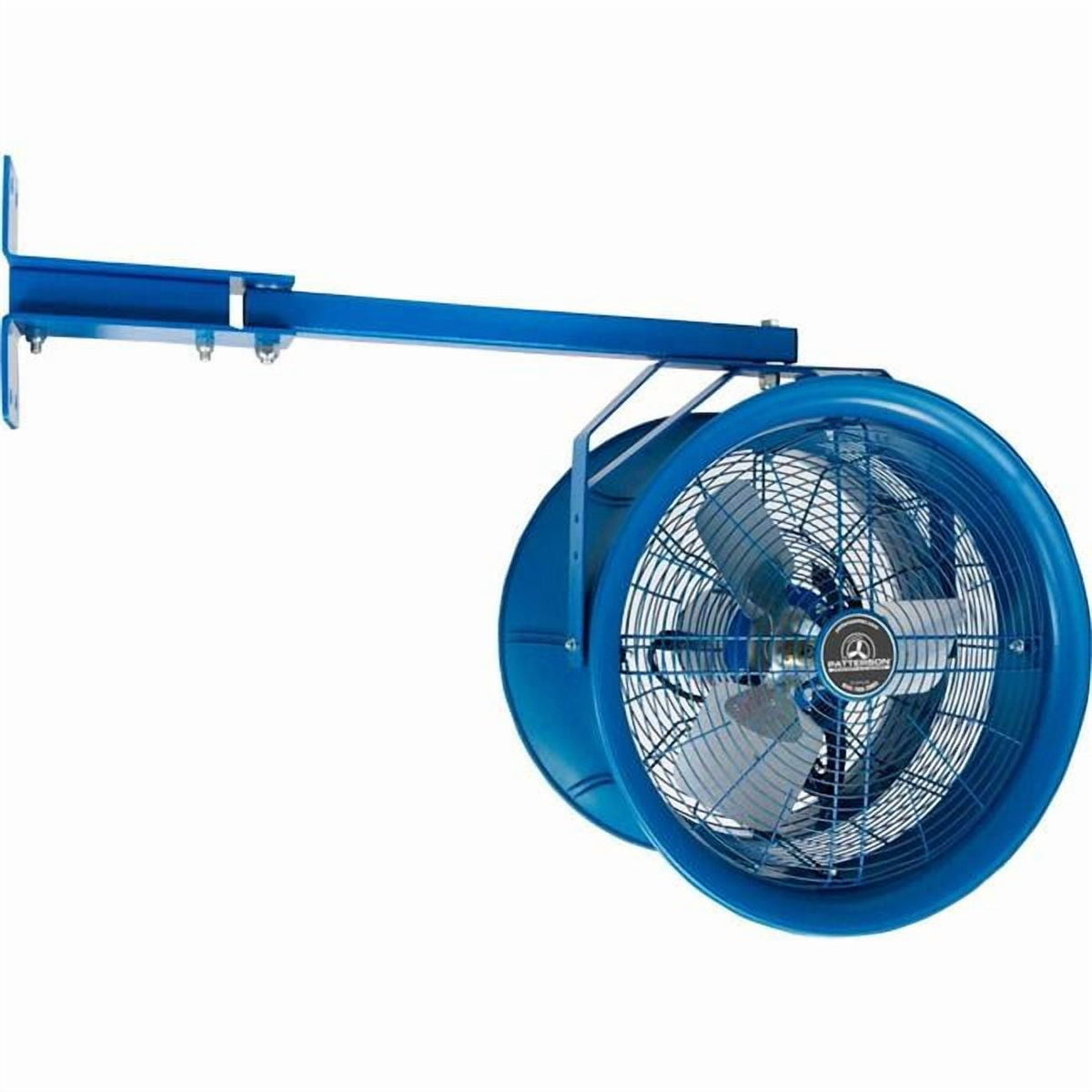 Patterson Fan 292597 14 in. High Velocity Industrial Fan with Truck Cooler Mount - 115V - 2600 CFM - 0.25 HP - Blue