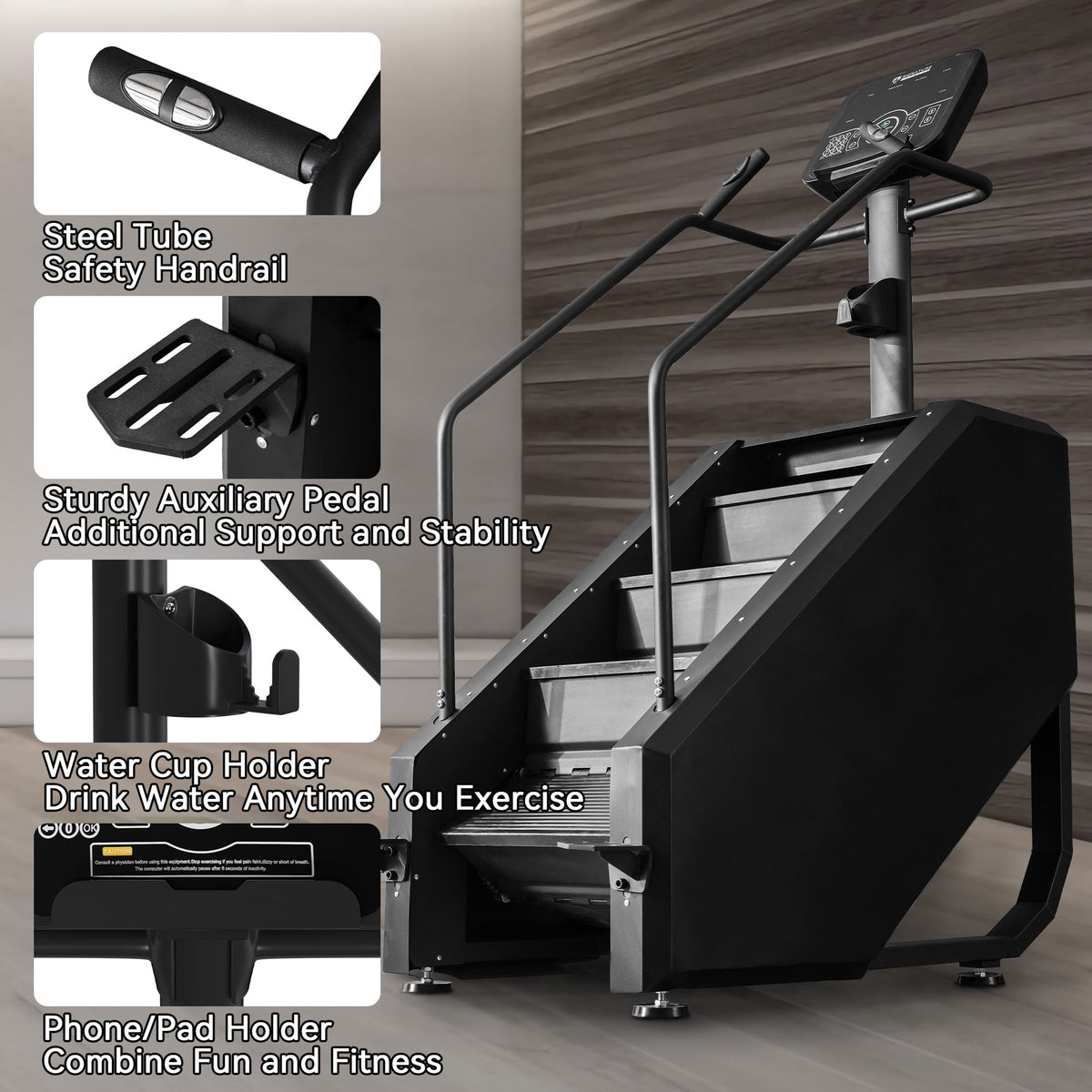 BalanceFrom Stair Climber Commercial Grade Stair Stepper Machine for Cardio and Lower Body Workouts