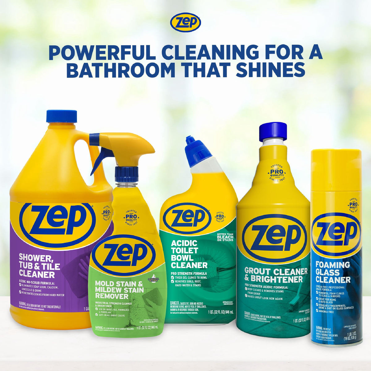Zep Pro Strength 32 FL OZ Acidic Toilet Bowl Cleaner With Winter Green Fragrance