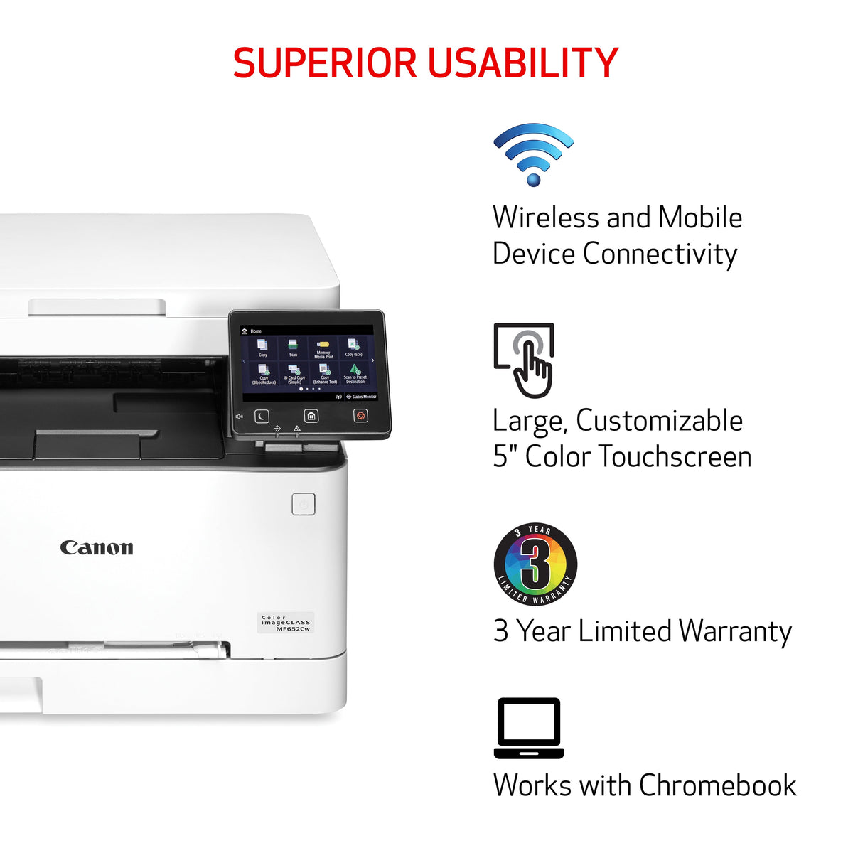 Canon imageCLASS MF652Cw Multifunction Wireless Color Laser Printer