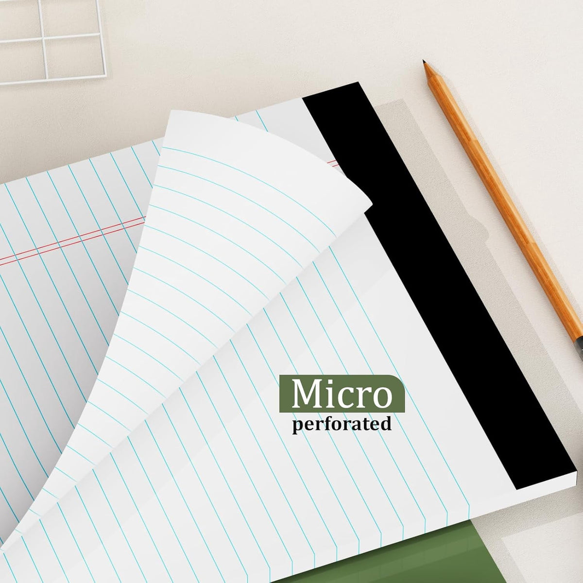 Maxxmarket Legal Writing Pads, 8.5 x 11 College Ruled Notepads, 30 Sheets per Pad, 2 pack