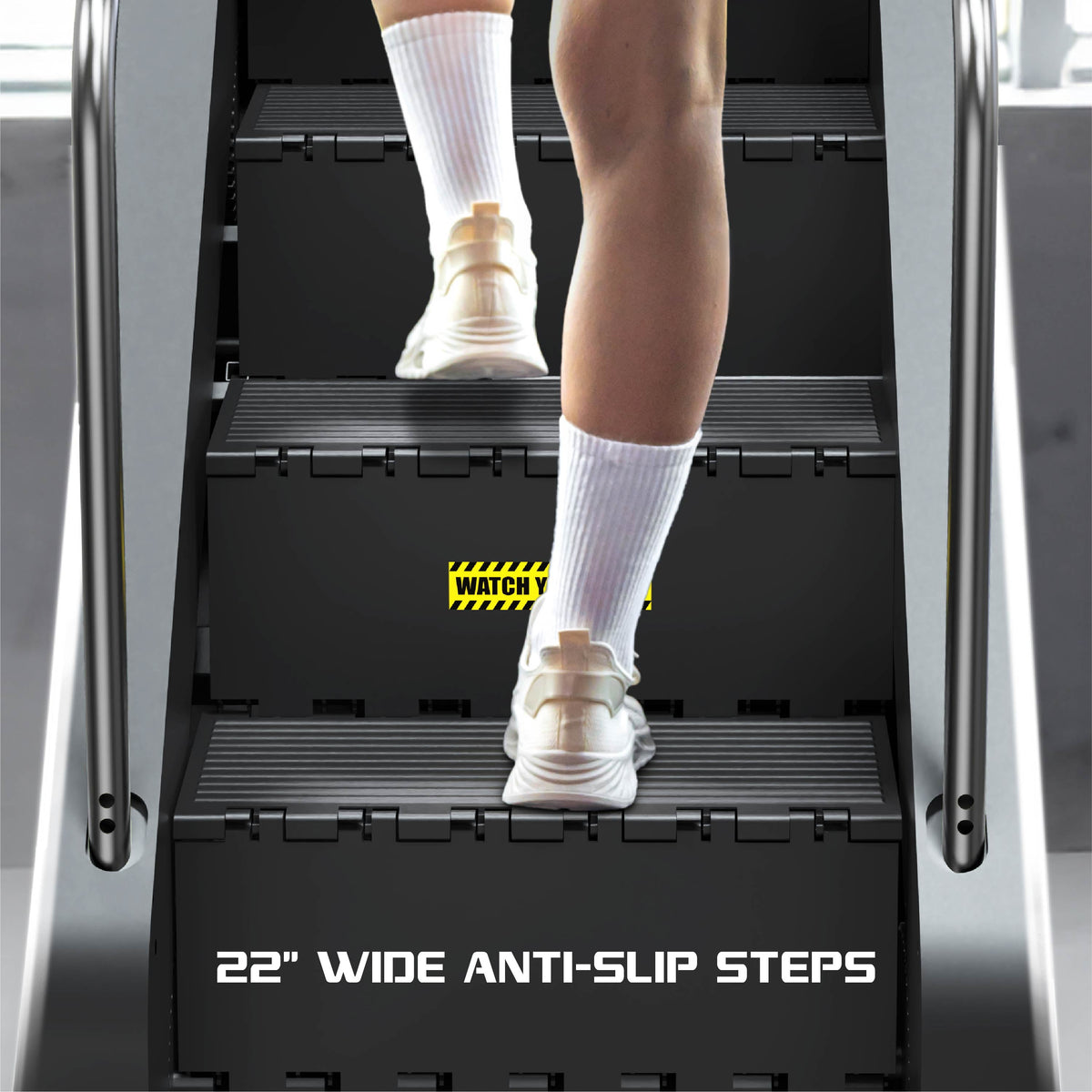 FitRx Stair Stepper, Summit Stair Climber Exercise Machine with LCD Display and 330 lb Capacity