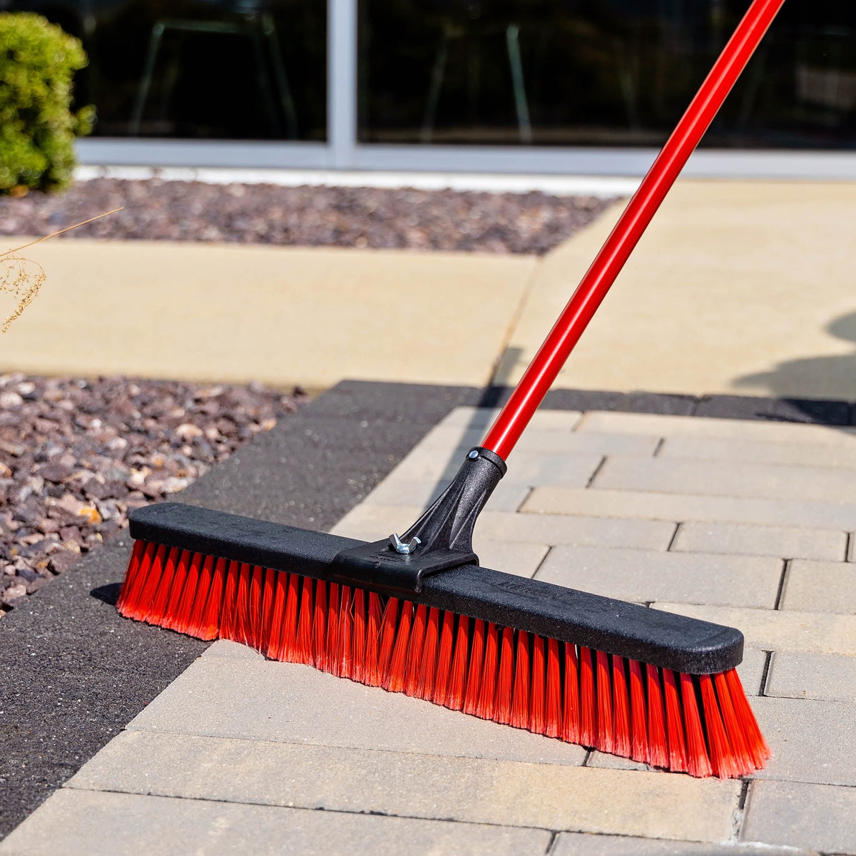 Libman High Power 24" Multi-Surface Push Broom with Steel Handle
