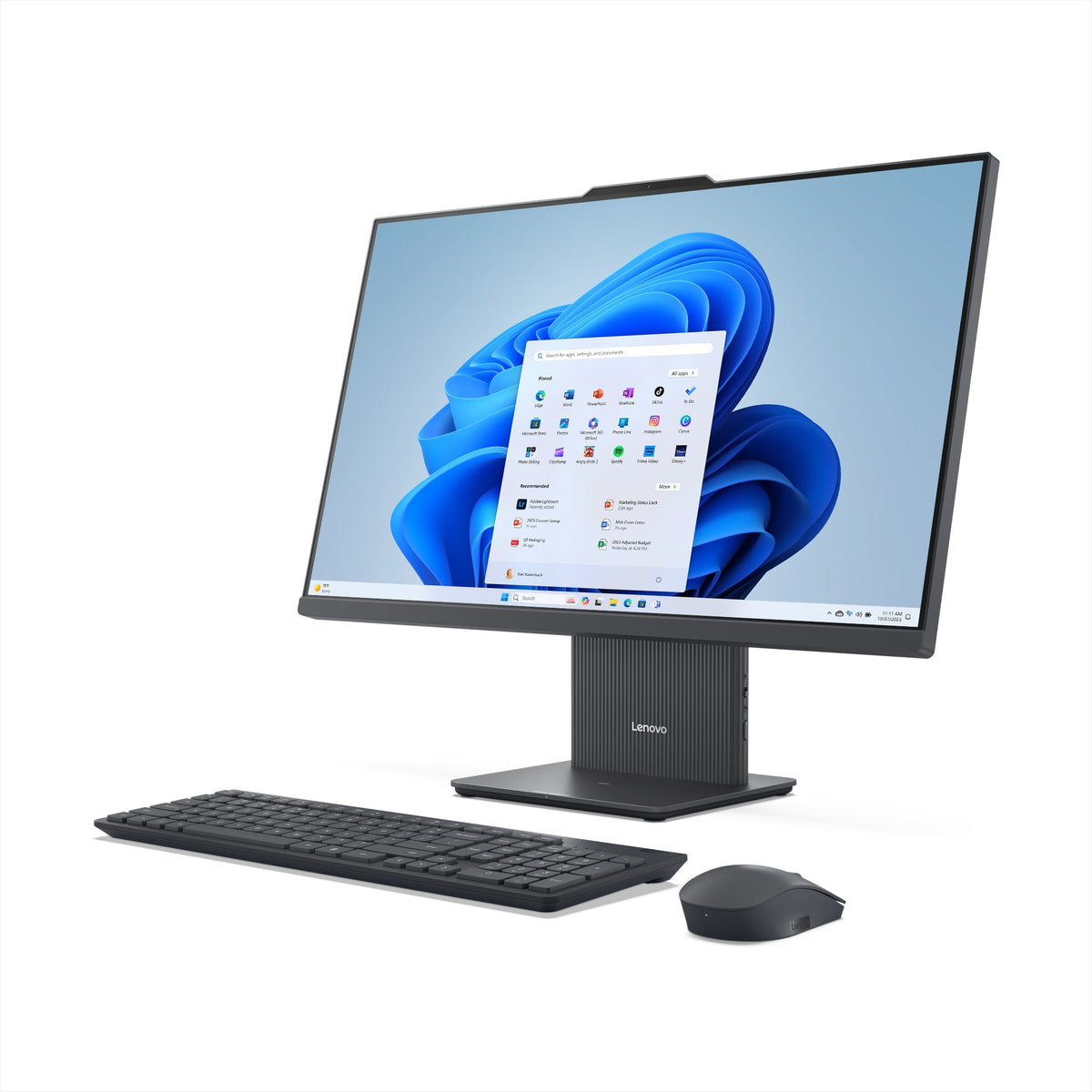 Lenovo IdeaCentre 27" FHD Non-Touch All-In-One Windows Desktop Core i5-13420H, 16GB, 512GB, Luna Grey F0HM00HCUS