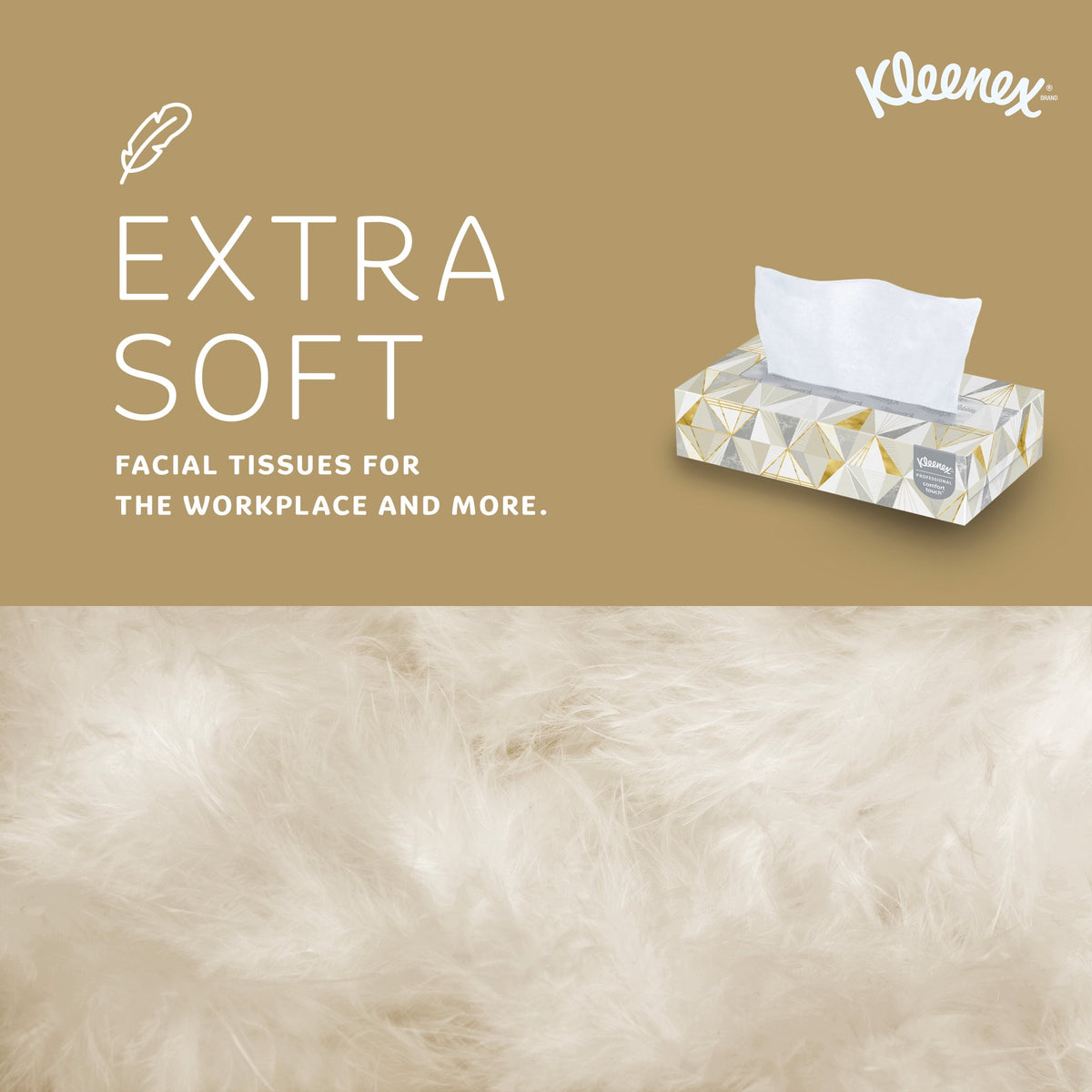 Kleenex® Professional Facial Tissue, Bulk (03076), 2-Ply, White, Flat Boxes Designed for Business, Convenience Case (12 Boxes, 125 Tissues Each)