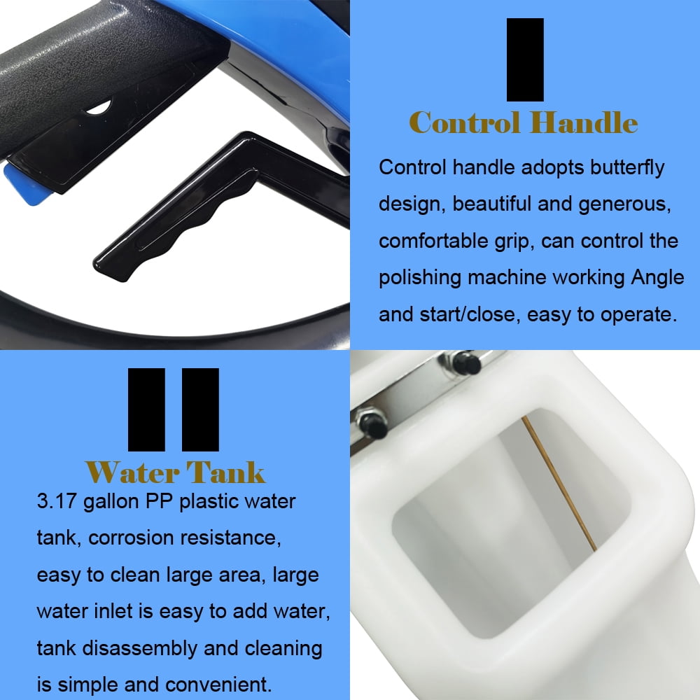 17" Floor Polisher Machine Commercial and Industrial Floor Scrubber Buffer Heavy Duty Polisher Machine 110V