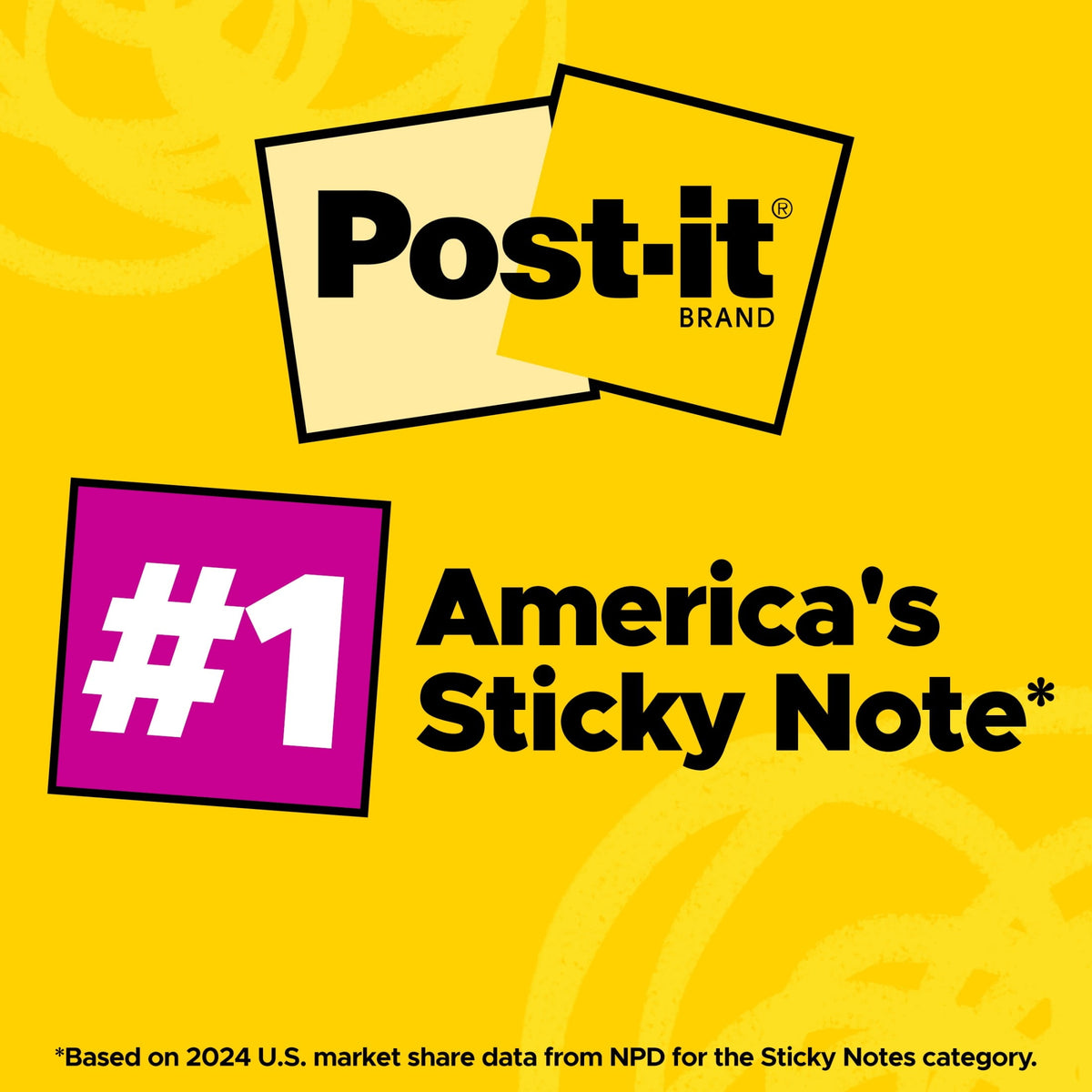 Post-it Super Sticky Notes, 3 in. x 3 in., Supernova Neons, 4 Pads