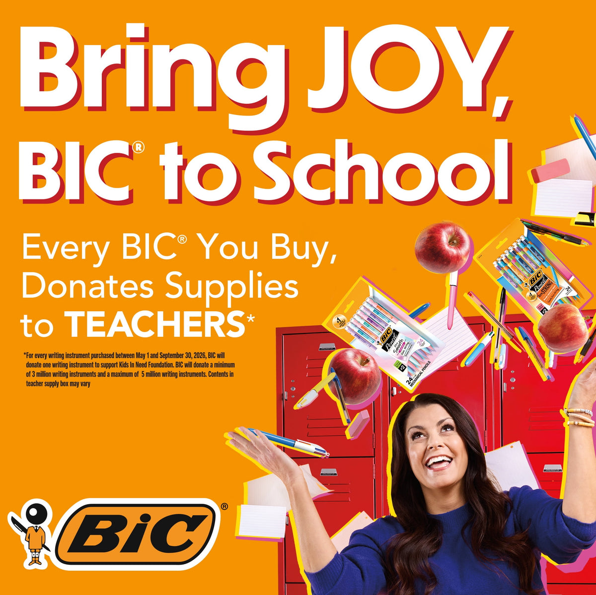 BIC Brite Liner XL Highlighter, Chisel Point, Back to School, Assorted Colors, 4-Count