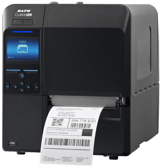 Restored SATO CL4NX High-Performance Industrial Thermal Barcode Printer 4" – Direct Thermal / Thermal Transfer, USB/LAN/Serial Interfaces, P/N: WWCL20061 (Refurbished)