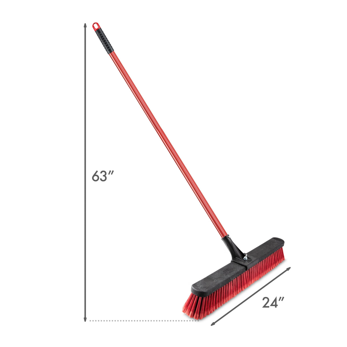 Libman High Power 24" Multi-Surface Push Broom with Steel Handle