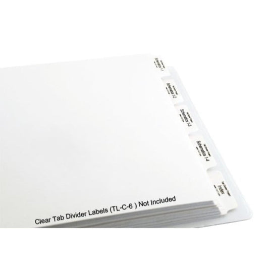 11x17 Index Tab Divider, 5 Tab, 10 Sets With Holes, Ruby Paulina