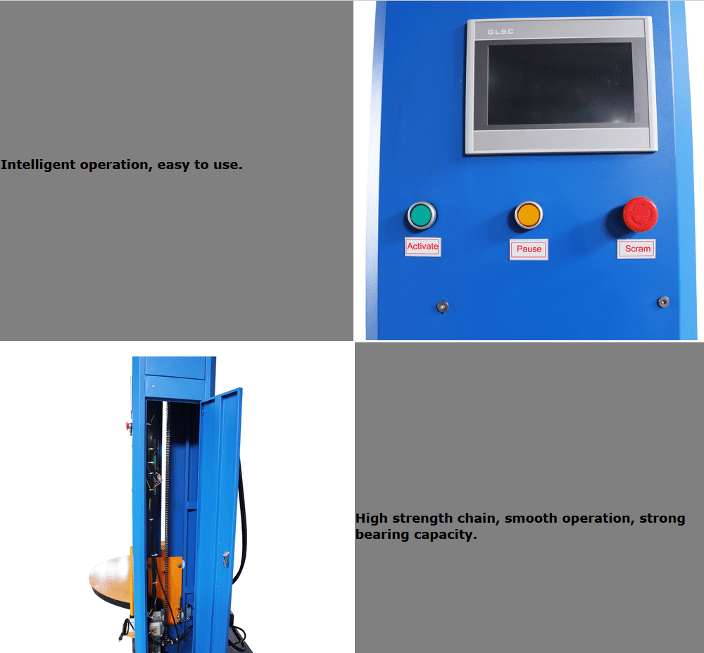 Automatic Pallet Wrapping Machine Industrial Shrink Wrap Commercial 110V