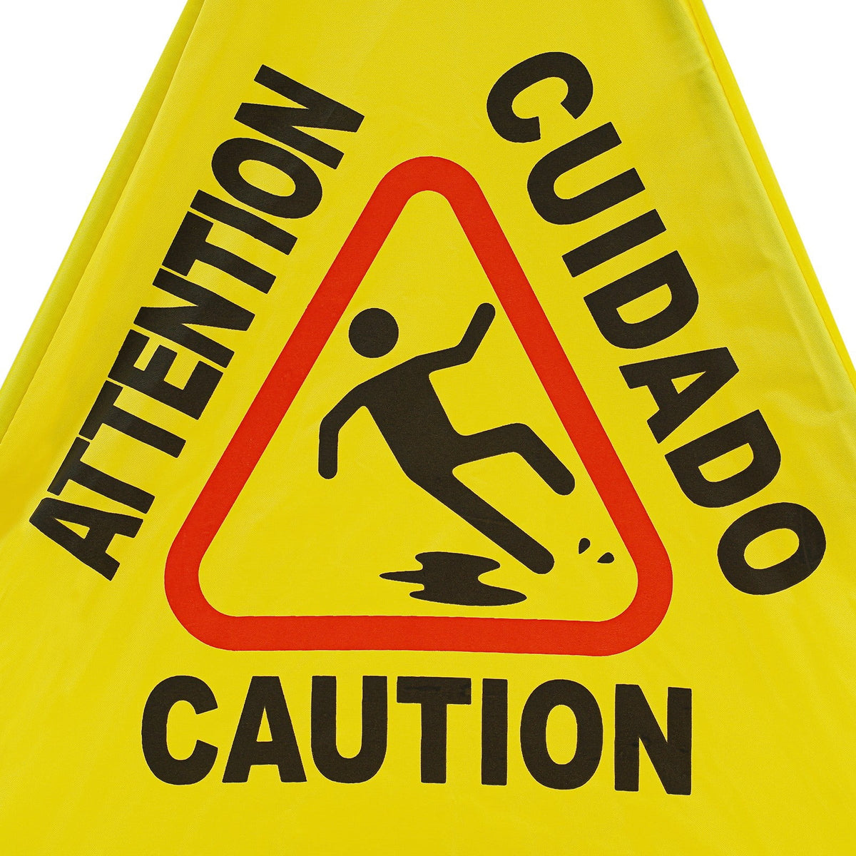 ToppiJoy 8 Pcs Wet Floor Sign with Storage Tube, 20 Inch Safety Signs, for Commercial Stores Grocery Restroom Office