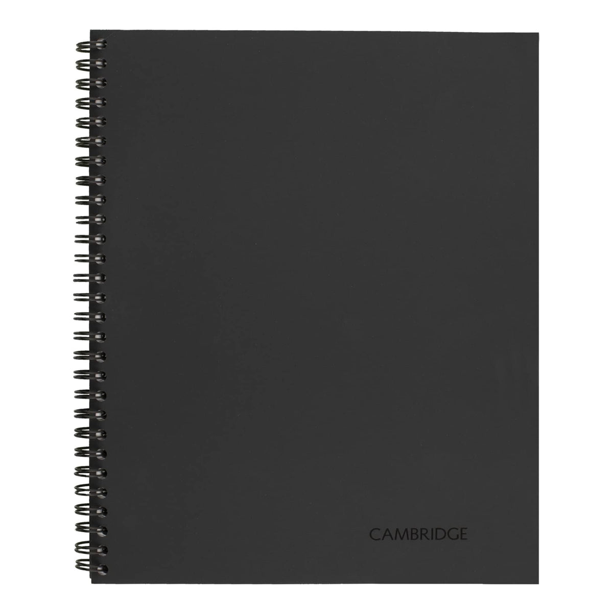 Cambridge® Limited® 30% Recycled Business Notebook, 8 1/4" x 11", 1 Subject, Wide Ruled, 80 Sheets, Black (06064)