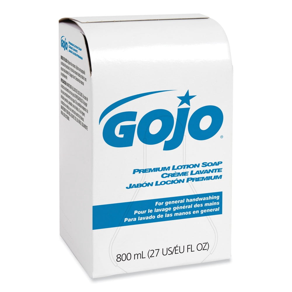 GOJO Industries 9106-12 800 ml Premium Lotion Soap Refill - Waterfall (12/Carton)