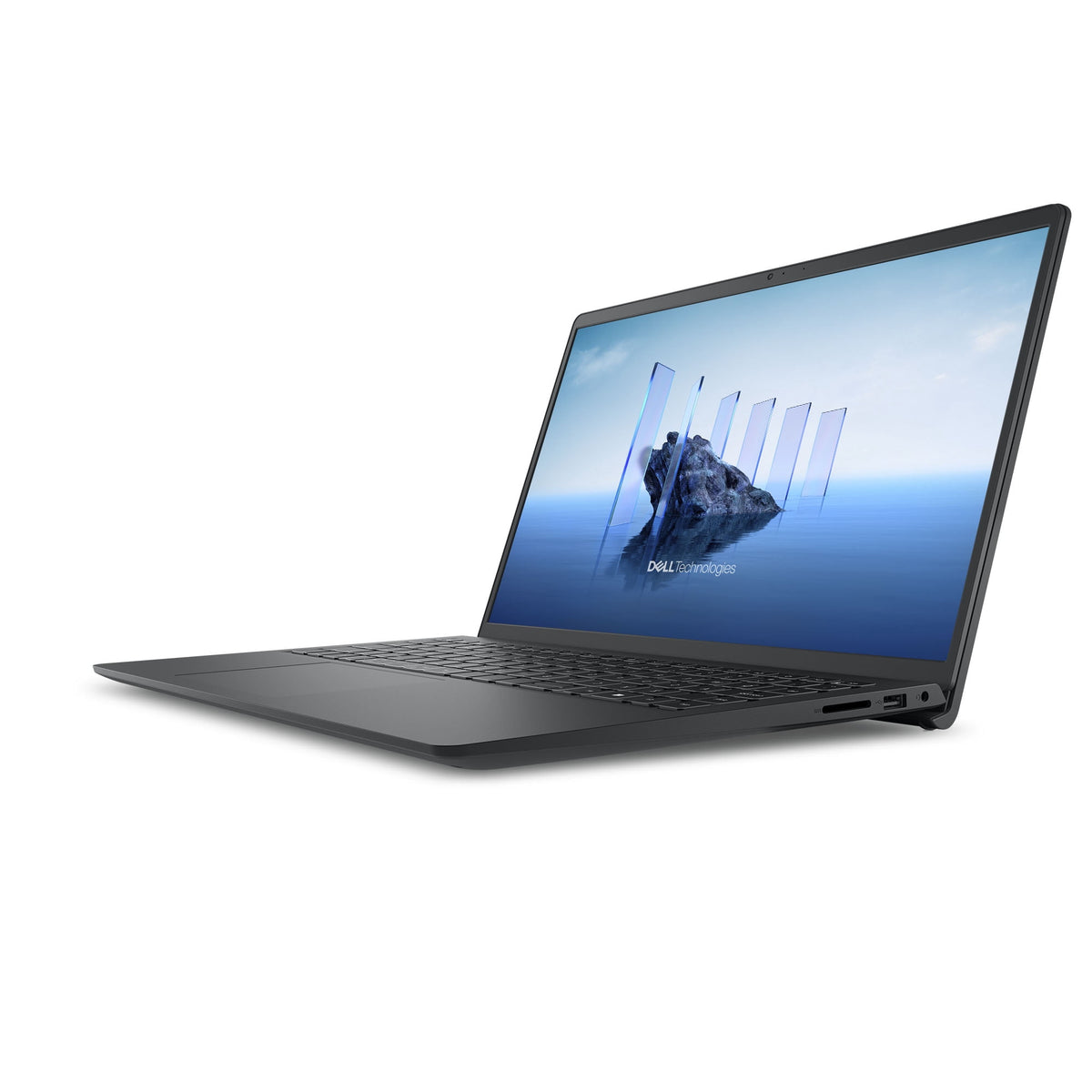 Dell DC15255 15.6-inch FHD Touchscreen Laptop, AMD Ryzen 5-130U, 8GB RAM, 512GB SSD, Carbon Black