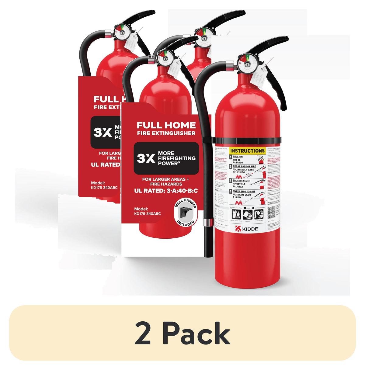 Kidde Multipurpose Fire Extinguisher for Home, Residential 3A40BC