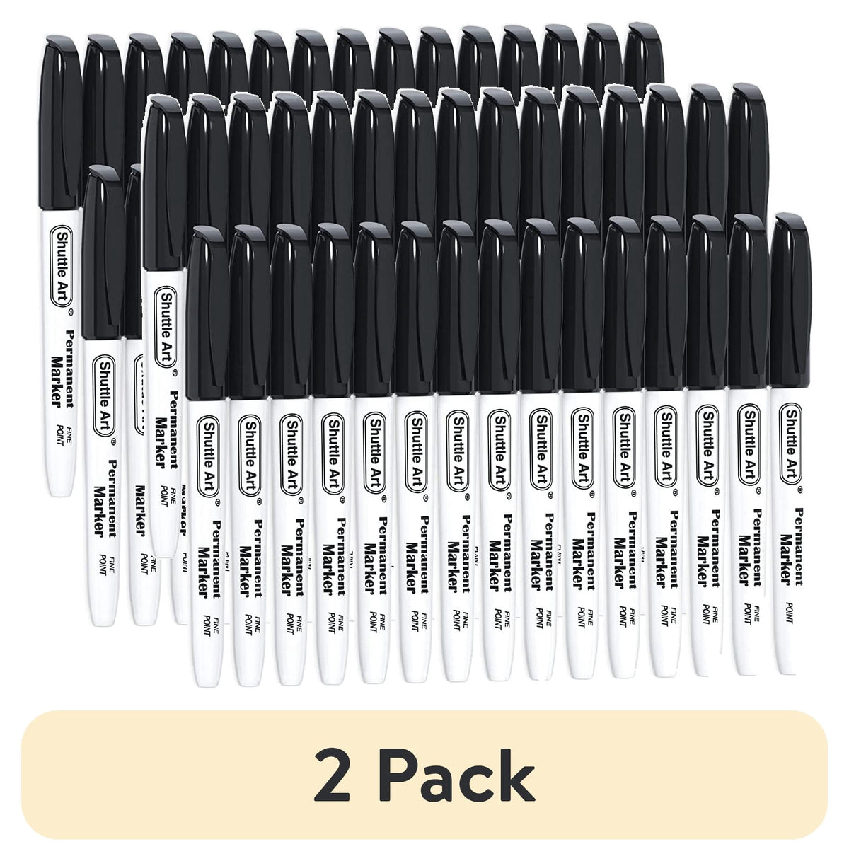 Permanent Markers,Shuttle Art 30 Pack Blue Permanent Marker set,Fine Point, Works on Plastic,Wood,Stone,Metal and Glass for Doodling, Marking