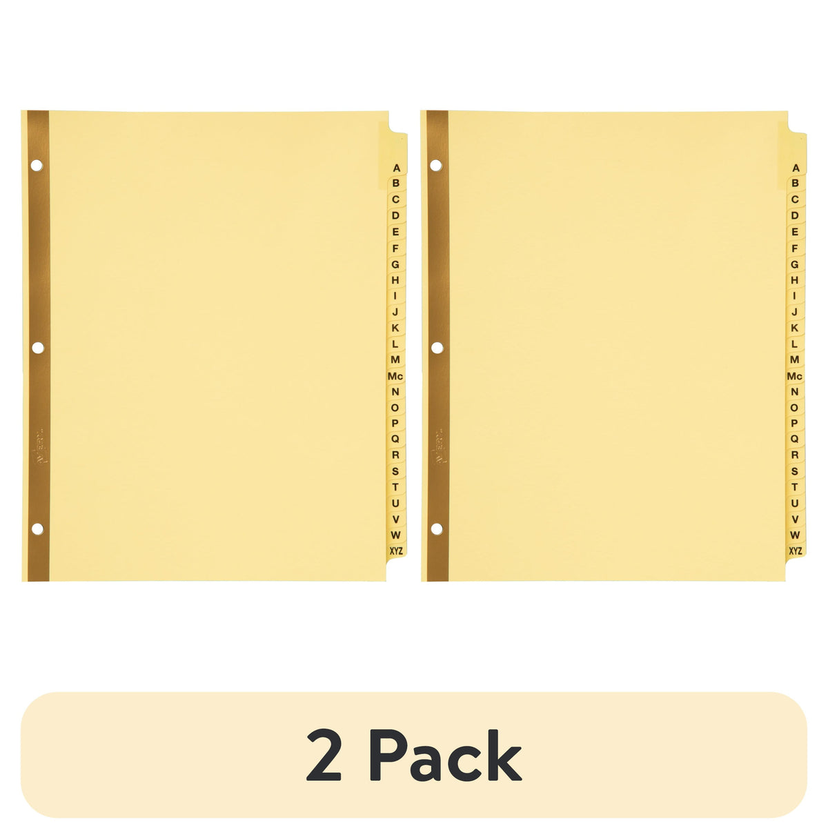 Avery® Laminated Preprinted Dividers, A-Z Tabs, 8 1/2" x 11", Set Of 25