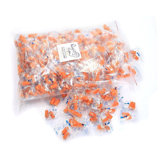 200 Pair Foam Earplugs Noise Cancelling for Wood-Working, Construction, & Factory - 32db