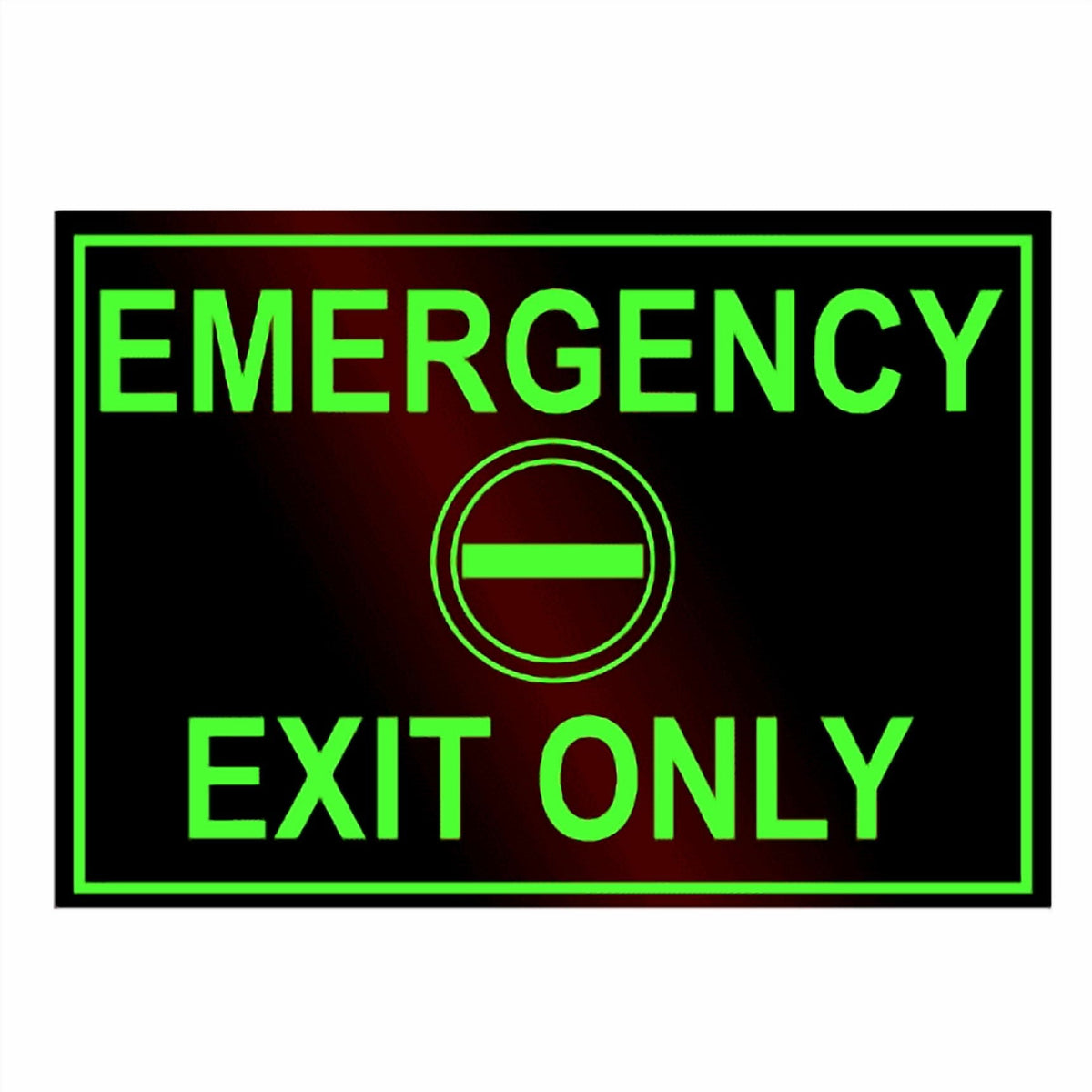 Emergency Exit ONLY Photoluminescent Sign