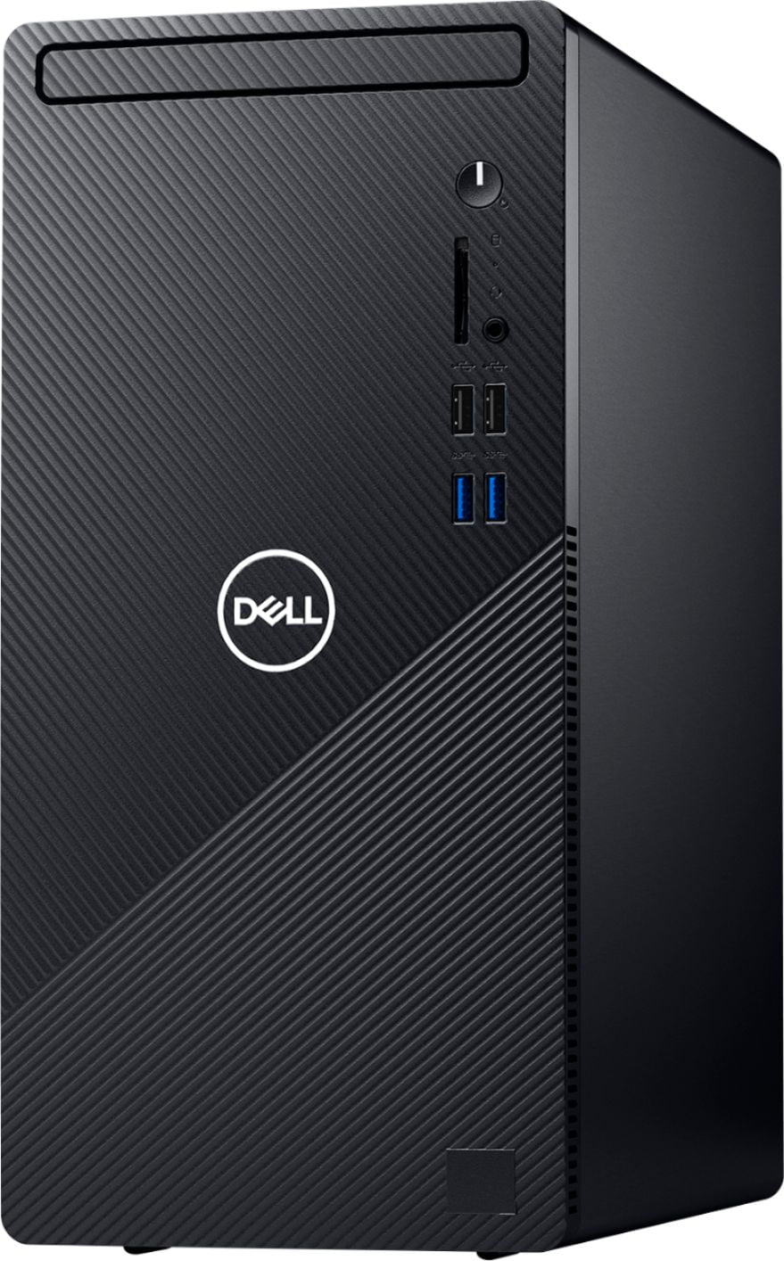 Dell Inspiron 3000 3880 Desktop Computer 10th Gen Intel Quad-Core i3-10100 8GB DDR4 256GB SSD Integrated Intel UHD Graphics 630 DVD-RW HDMI WiFi Bluetooth Win10 Black