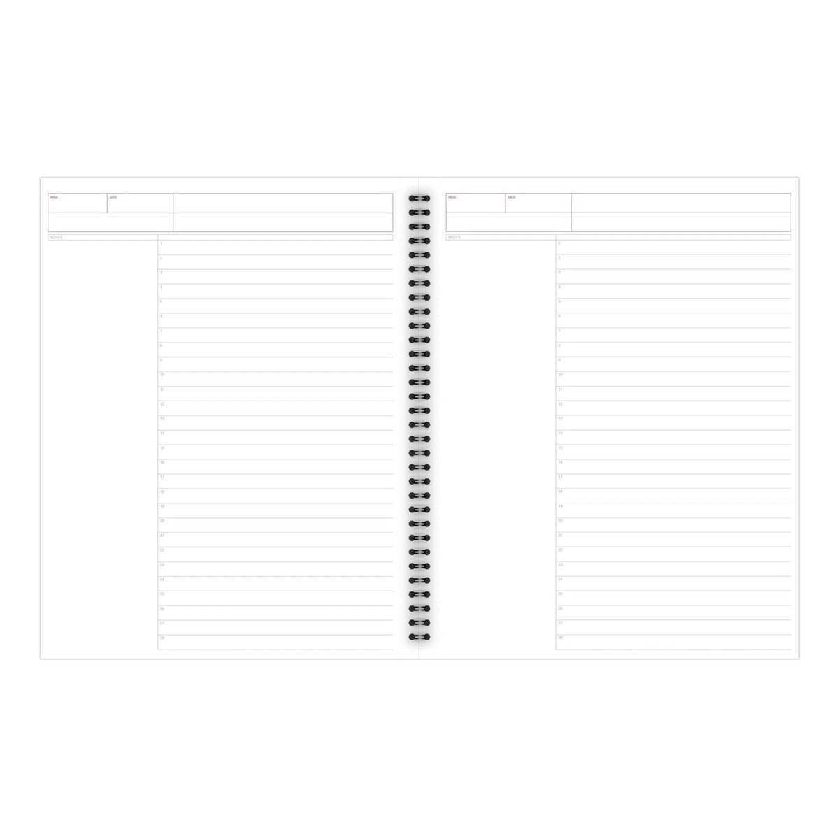 Cambridge® Limited® 30% Recycled Business Notebook, 8 1/4" x 11", 1 Subject, Wide Ruled, 80 Sheets, Black (06064)