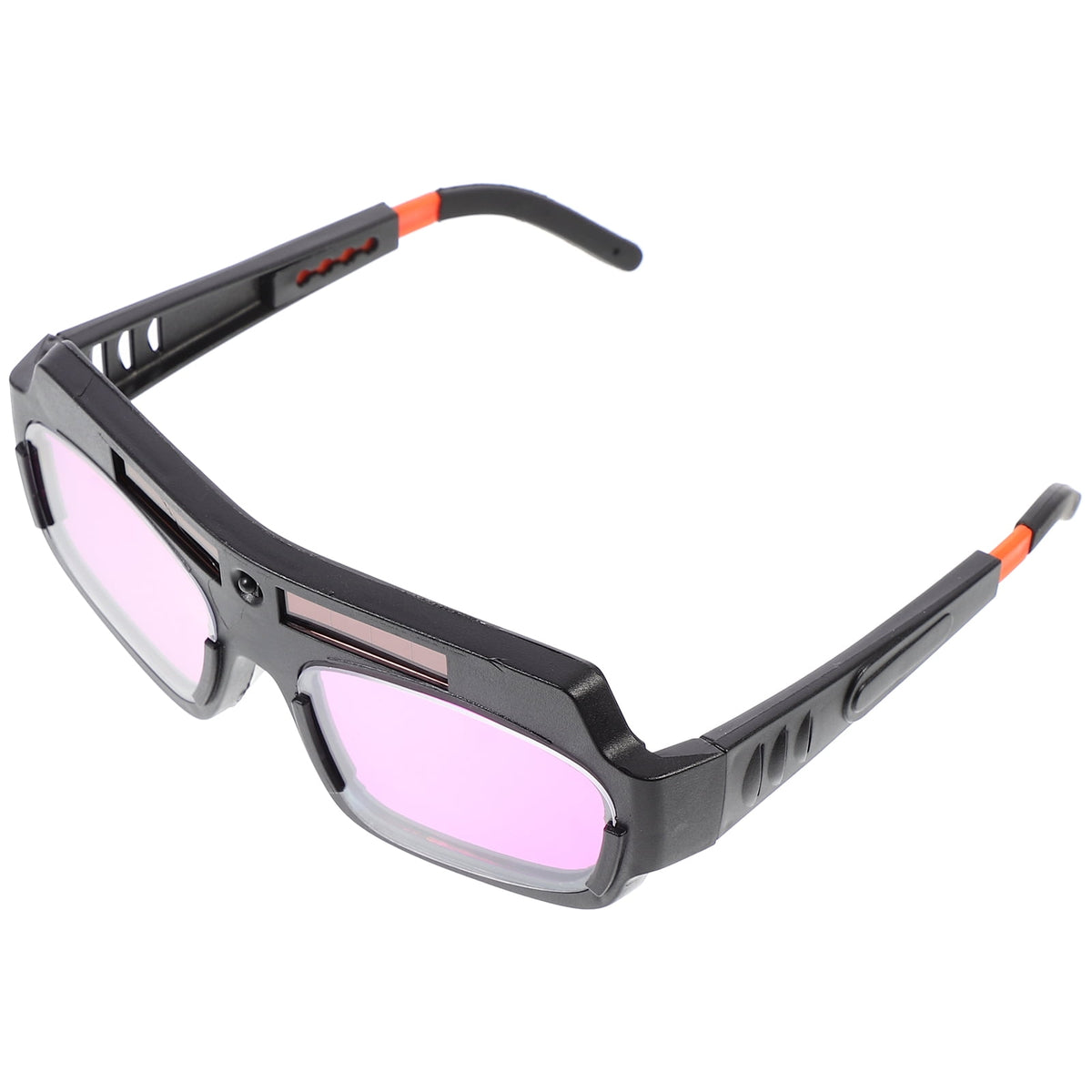 LOLIPPYY 1Pc Solar Rechargeable Welding Glasses with Anti Glare and Uv Protection Black Glasses