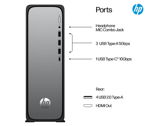 HP OmniDesk Desktop Intel, 8 GB;256 GB SSD Windows 11 Home