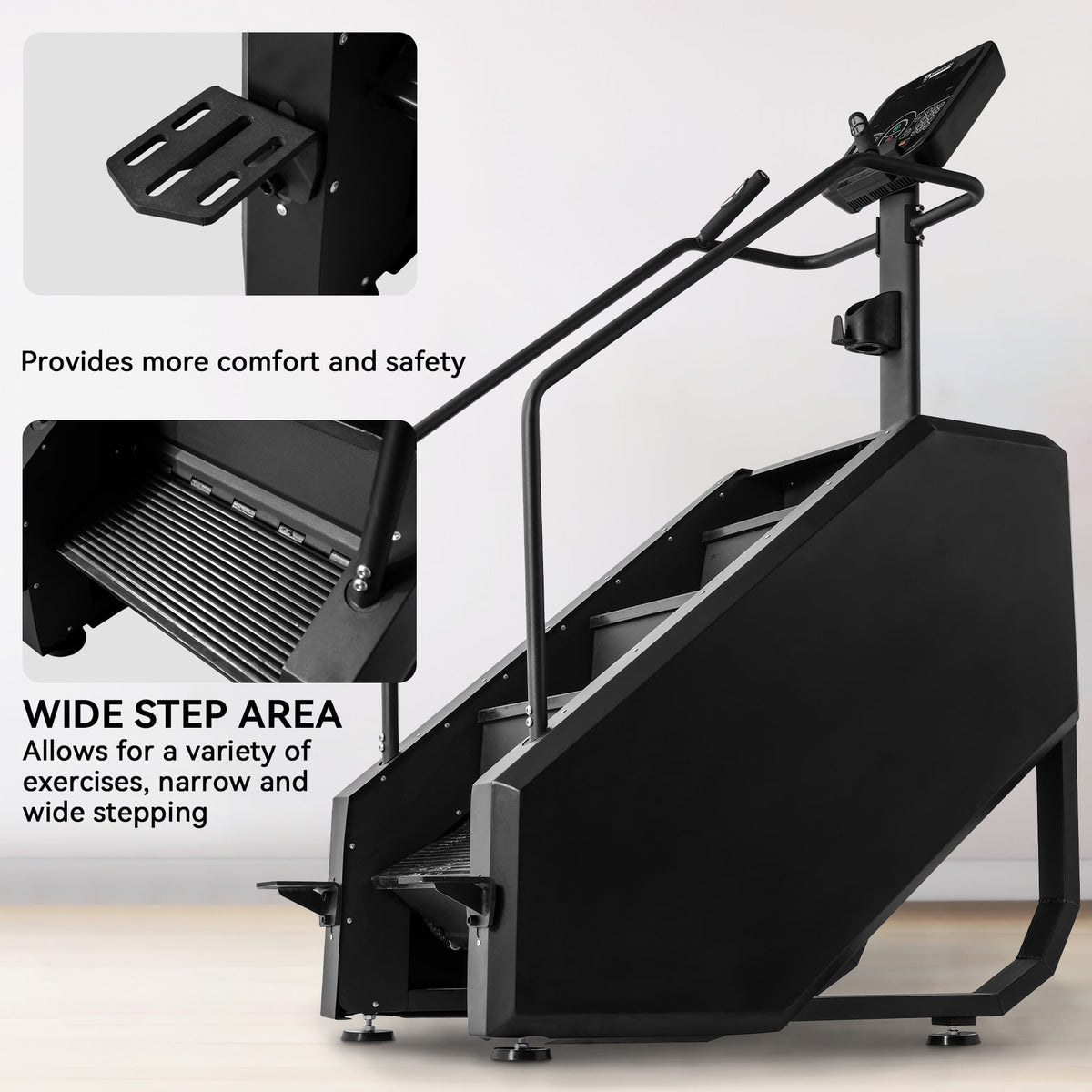 BalanceFrom Stair Climber Commercial Grade Stair Stepper Machine for Cardio and Lower Body Workouts
