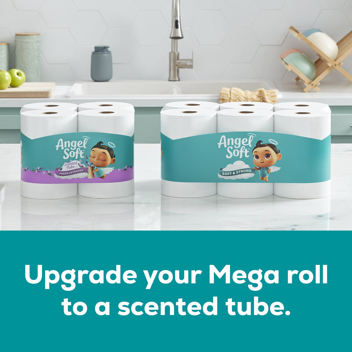 Angel Soft 2-Ply Toilet Paper, 48 Mega Rolls, 320 Sheets per Roll