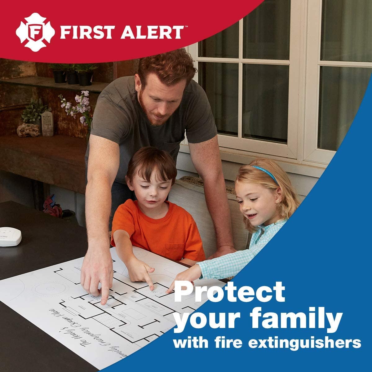 2 PACK | First Alert Heavy Duty Professional Grade Fire Extinguisher, 5 lbs