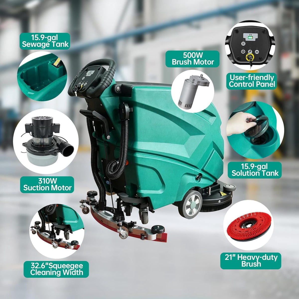 Reliancer Floor Scrubber Machine, Commercial & Industrial Floor Cleaning Machine