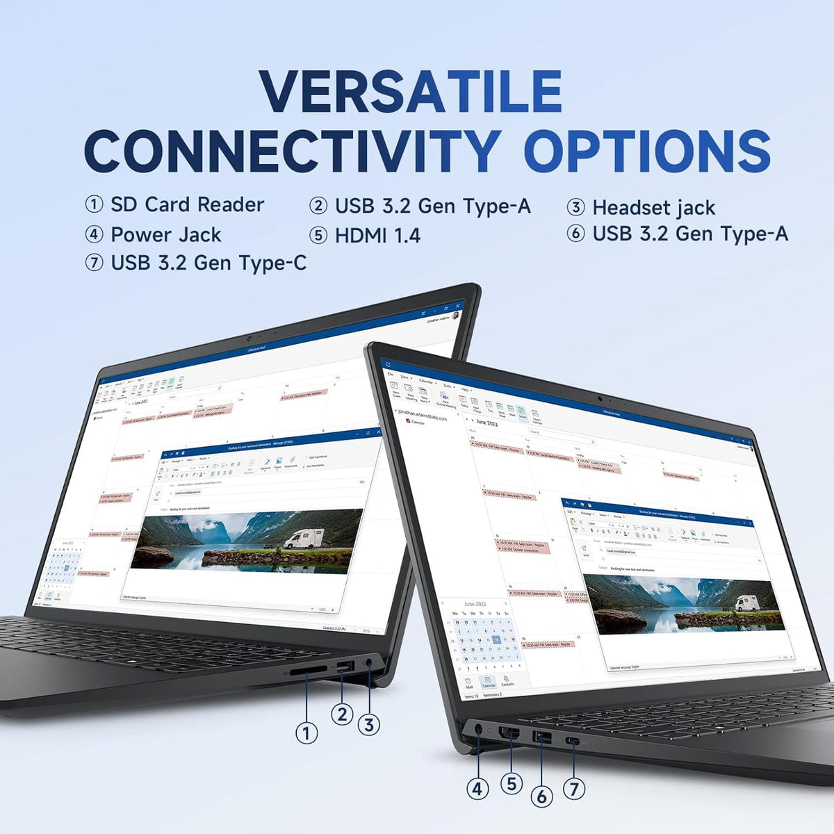 Dell 15 Touchscreen Business Laptop, 15.6" FHD Anti-Glare Display, AMD Ryzen 7 7730U, 16GB RAM, 512GB SSD, AMD Radeon Graphics, Windows 11 Pro
