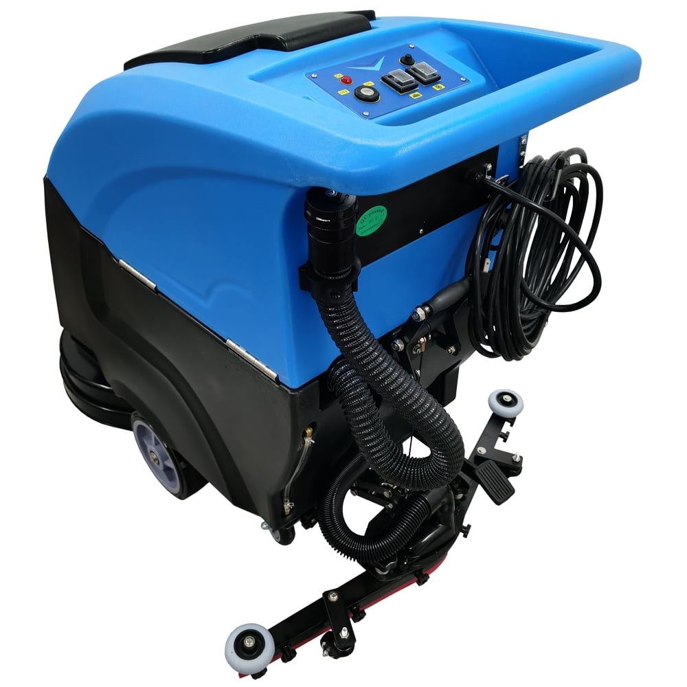 Commercial Auto Floor Scrubber Machine 20" Brush 160RPM Brush Speed 23.5 Gallons of Dual Tanks 110V