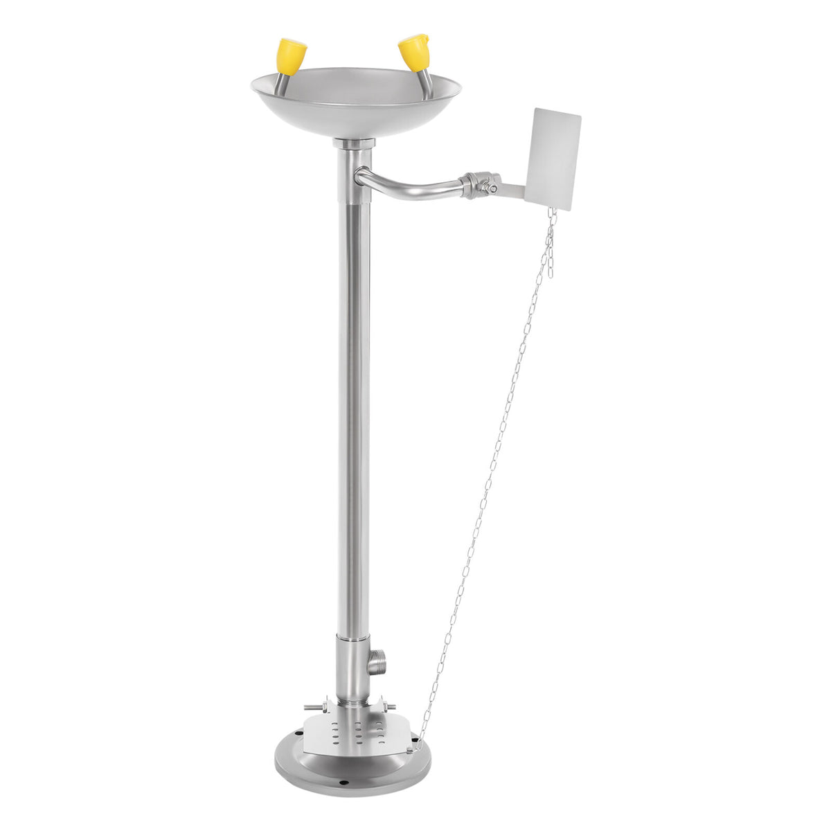 TFCFL Lab Standing Eyewash Station Stainless Steel Eye Shower Washing Unit 0.2-0.4MPa