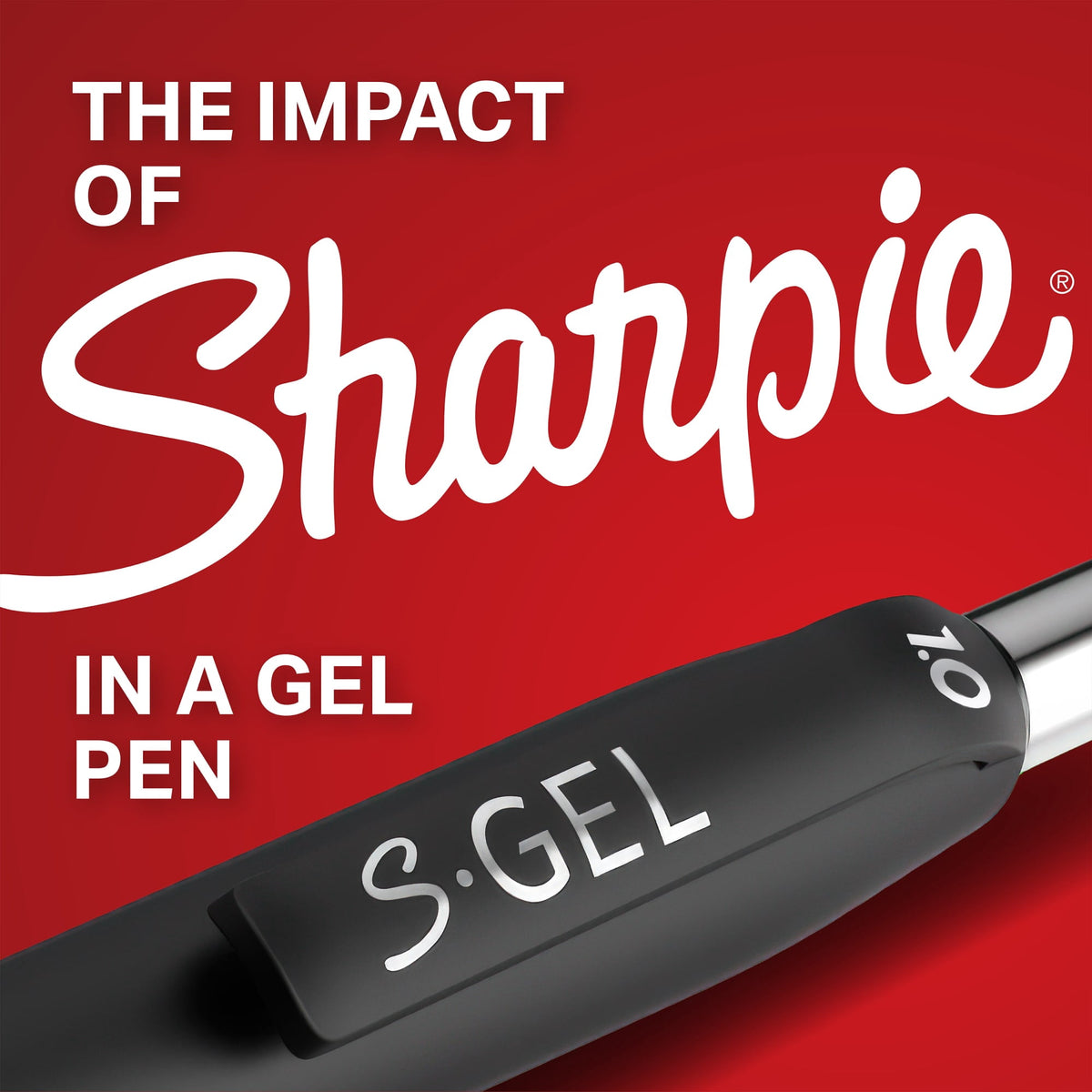 Sharpie S-Gel Pens, Medium Point (0.7 mm), Black Ink, 22 Count