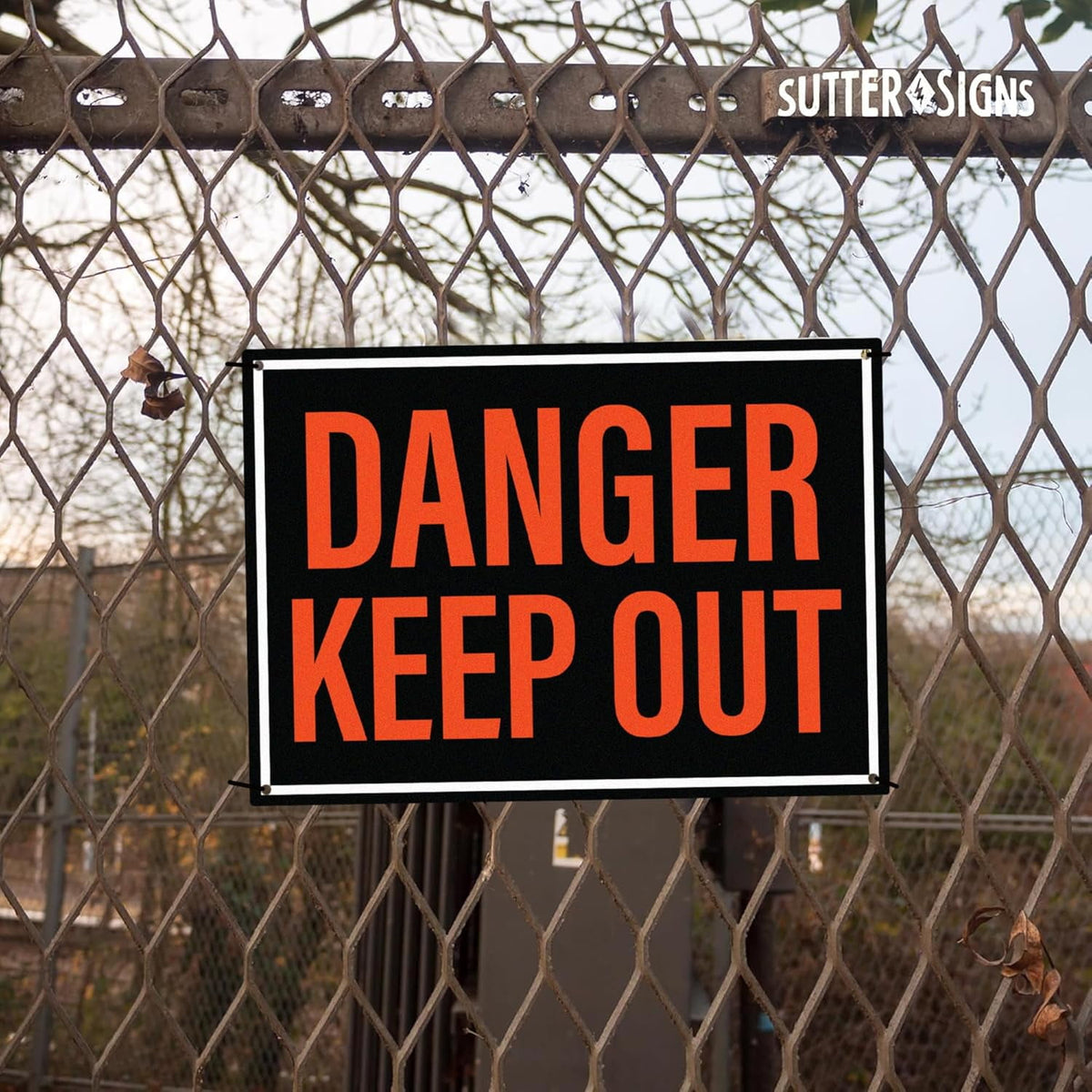 Danger Keep Out Sign | Private Property No Trespassing Keep Out Sign, 10x14 Inch Rust-free Aluminum
