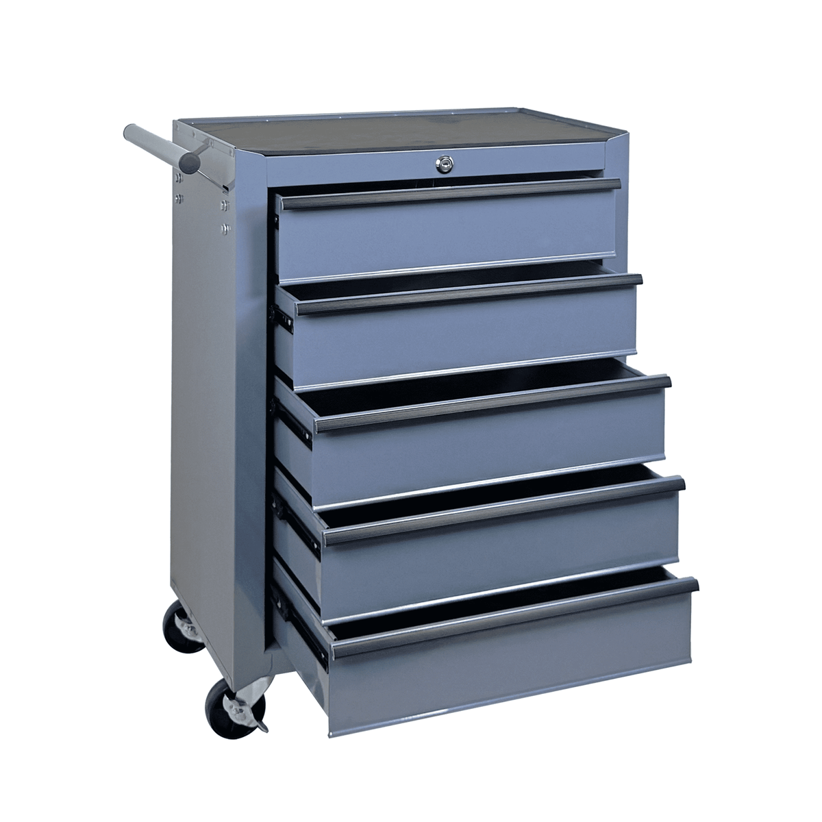 Seizeen Cold Rolled Steel 5-Drawers Tool Chest, Rolling Tool Box on Wheels for Garage Workshop, Green Tool Storage Cabinet