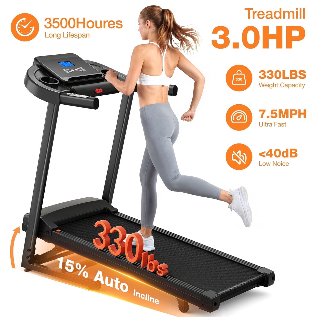 Stair Stepper Machine, 550Lbs Commercial Grade Stair Climber for Home with 15 Resistance Level and LED Screen, Stepmill Exercise Machine for Full Body Workouts, 24-164 Steps/Min
